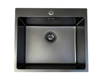 Køkkenvask sort 540 x 500 mm